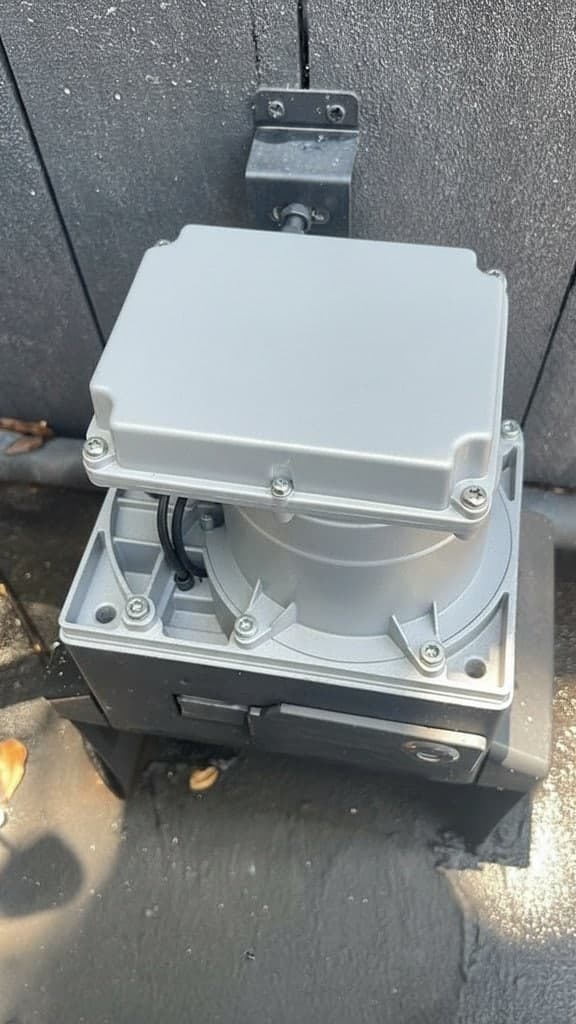 Clean replacement gate operator installed in the same housing the same day